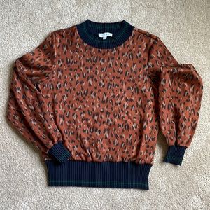 THML Top size Large-Copper, taupe, navy and green colors.  Perfect condition!